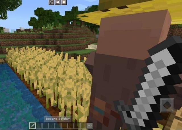 Фермер следит за посевами