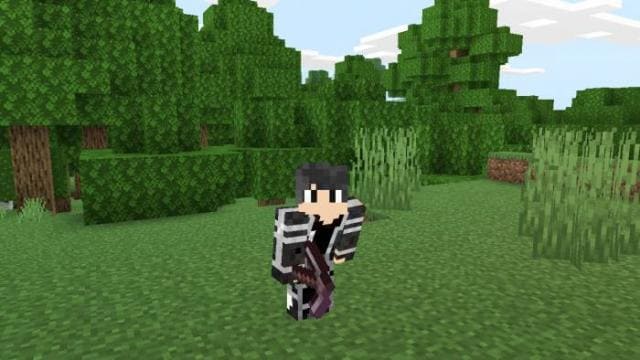 Игрок с киркой в руке