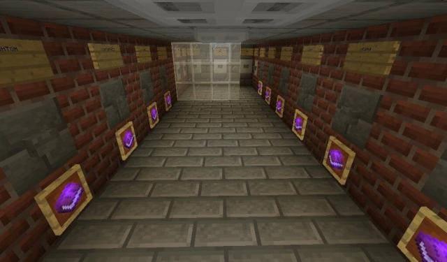 Различные книги зачаровывания в коридоре