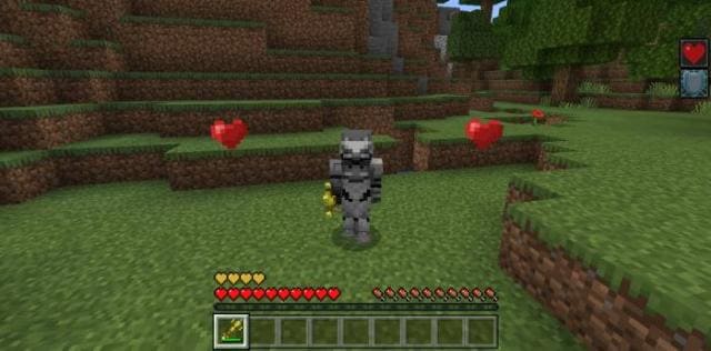 Посох регенерации в руке игрока