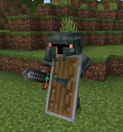 Рыцарь с мечом и щитом