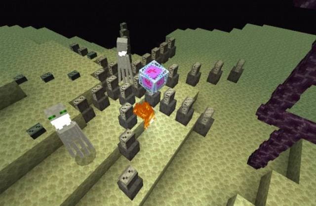 Анти-эндермен создает кристалл Края