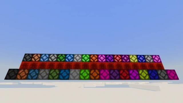 Разноцветные редстоун лампы