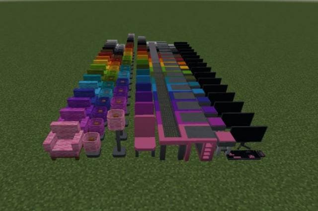 Разнообразные цвета мебели