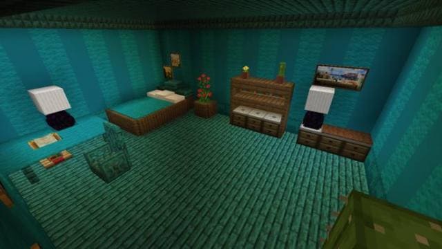 Комната в голубом стиле