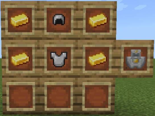 Крафт предмета для улучшения голема