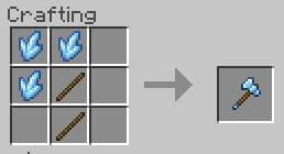 Крафт топора из лунного камня