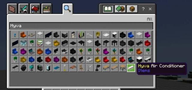 Пользовательские блоки в творческом инвентаре