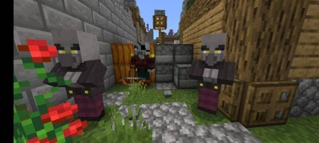 Продавцы и лучники в деревне