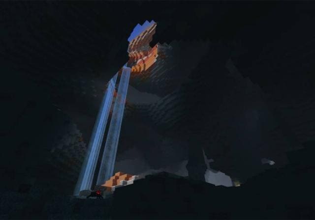 Водопад в пещере