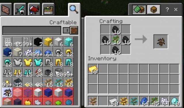 Крафт угольного саженца