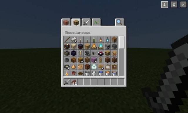 Инвентарь творческого режима