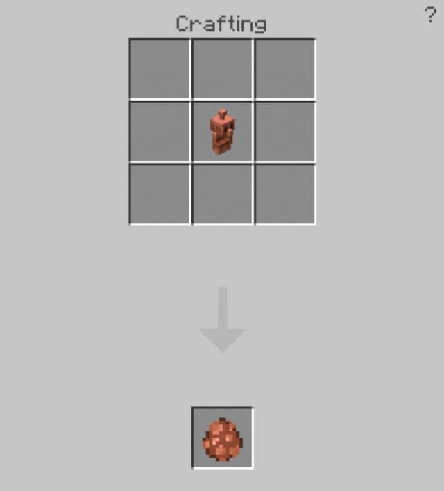 Создание яйца спауна медного голема