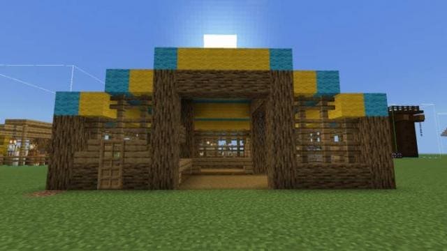 Загон с шерстяной крышей