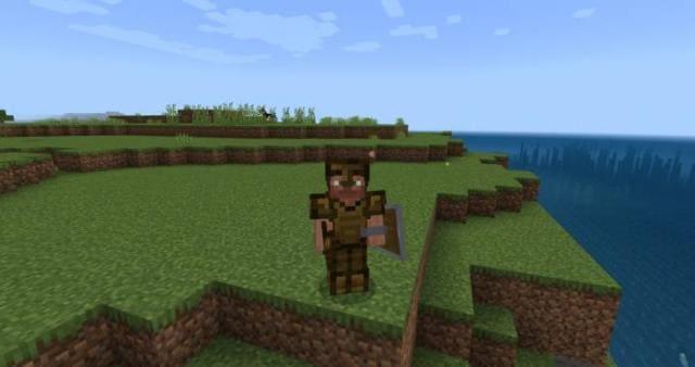 Игрок с деревянными доспехами