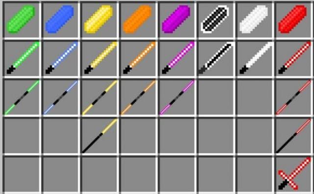 Виды световых мечей