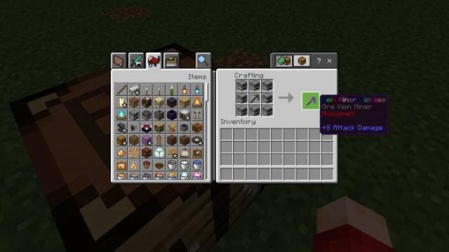 Крафт переплавляющей быстрой кирки