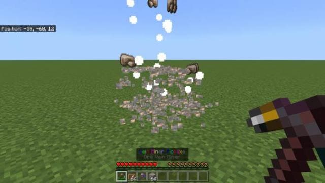 Добыча при помощи быстрой кирки