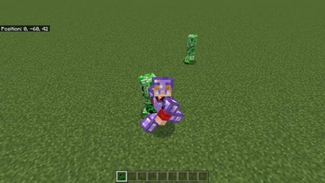 Игрок в аметистовой броне