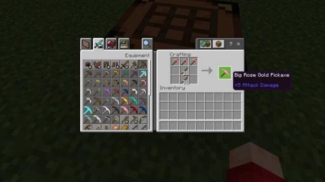 Большая кирка из розового золота