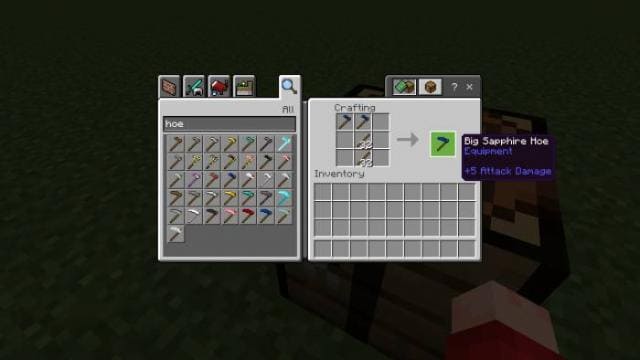 Большая сапфировая мотыга