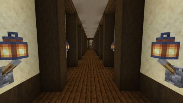 Освещенный и красивый коридор