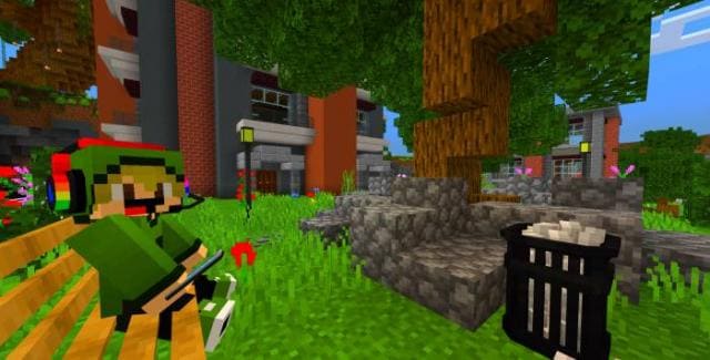 Игрок в наушниках слушает музыку