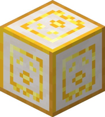 Узорчатый блок золотого кварца