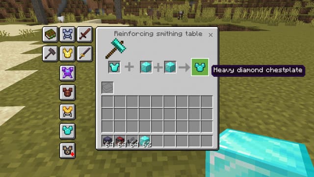 Усиление алмазного нагрудника