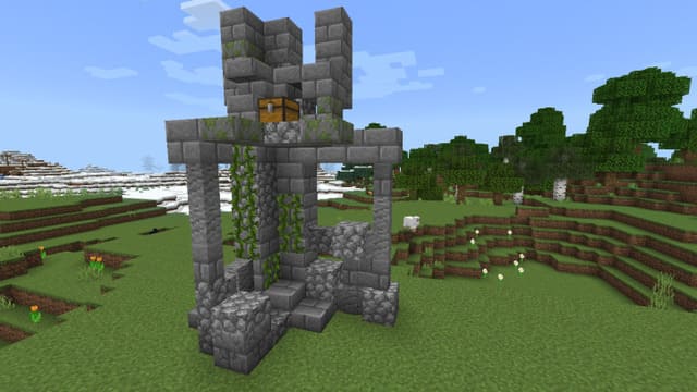 Руины здания