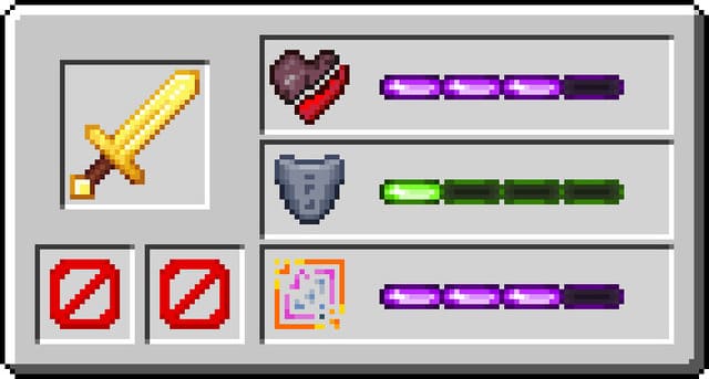 Тяжелый золотой меч