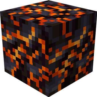 Блок с магмой