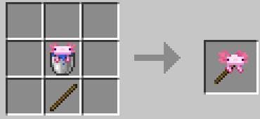 Аксолоть на палочке