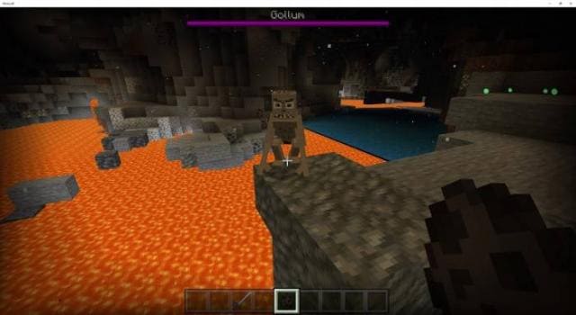 Голлум в пещерах