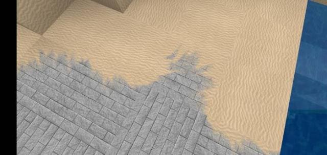 Соединение камней и песка