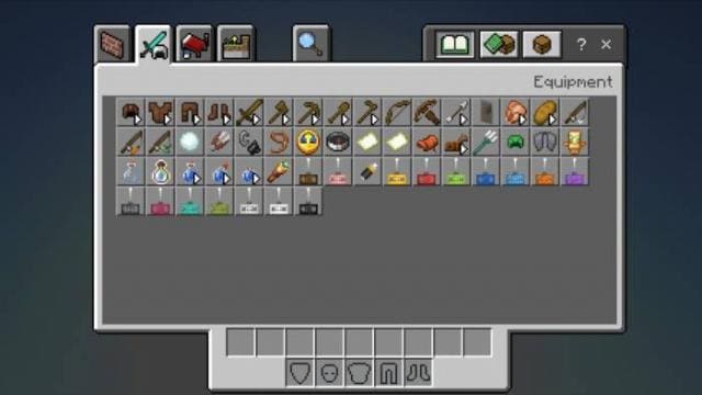 Предметы в инвентаре творческого режима