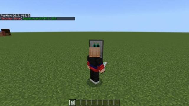 Игрок ставит запертую дверь