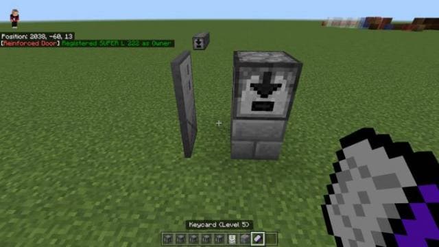 Открывание железной двери