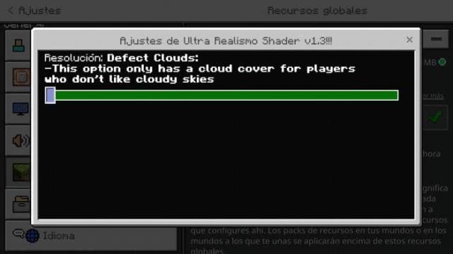 Выбор настроек дополнения