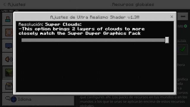 Настройки дополнения