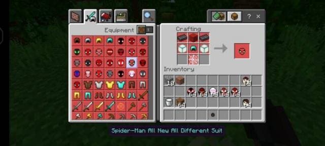 Второй костюм Человека Паука из комиксов крафт