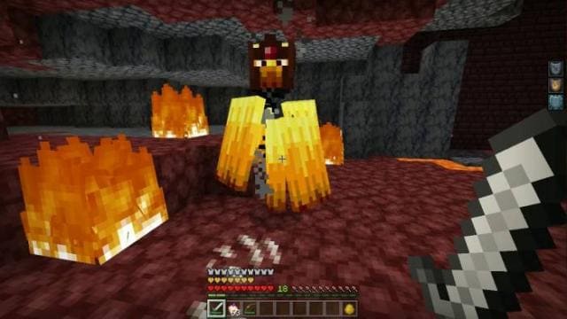 Дикое пламя бьется с пользователем