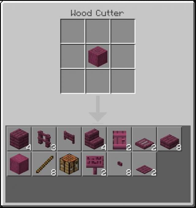 Обтесанная багровая древесина