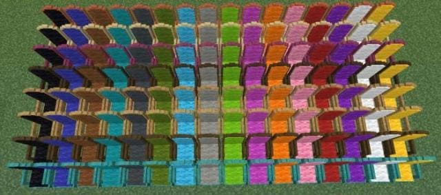 Множество видов стульев