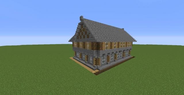 Вид на домик-таверну сзади