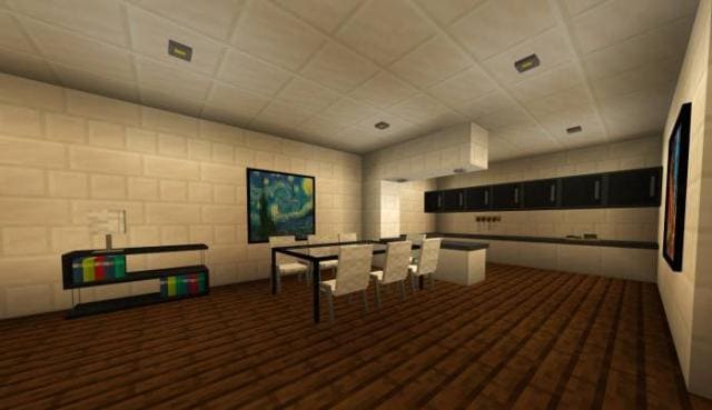 Разнообразные виды мебели в игре