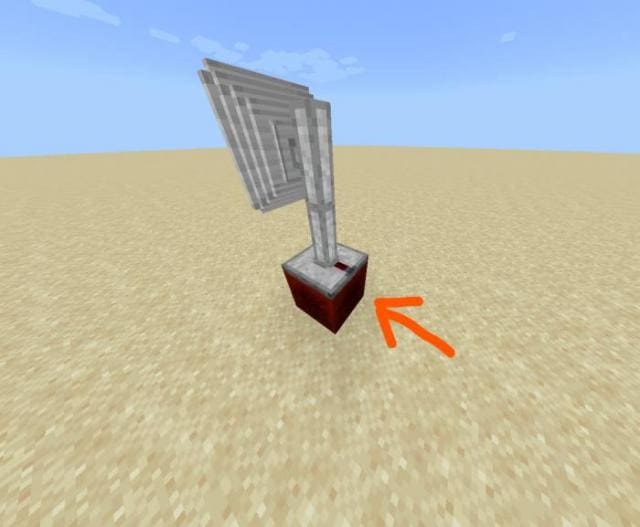 Задняя часть передатчика