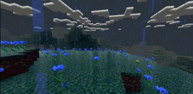 Низкие облака в дождь