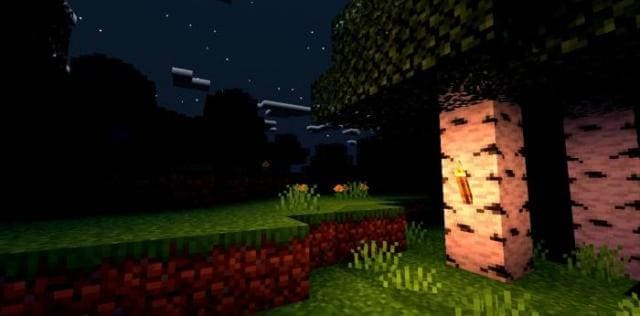 Факел на березе