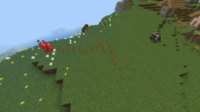 Коровы с маками на поле